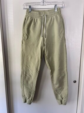 Light Green Drawstring Joggers- Reformation
